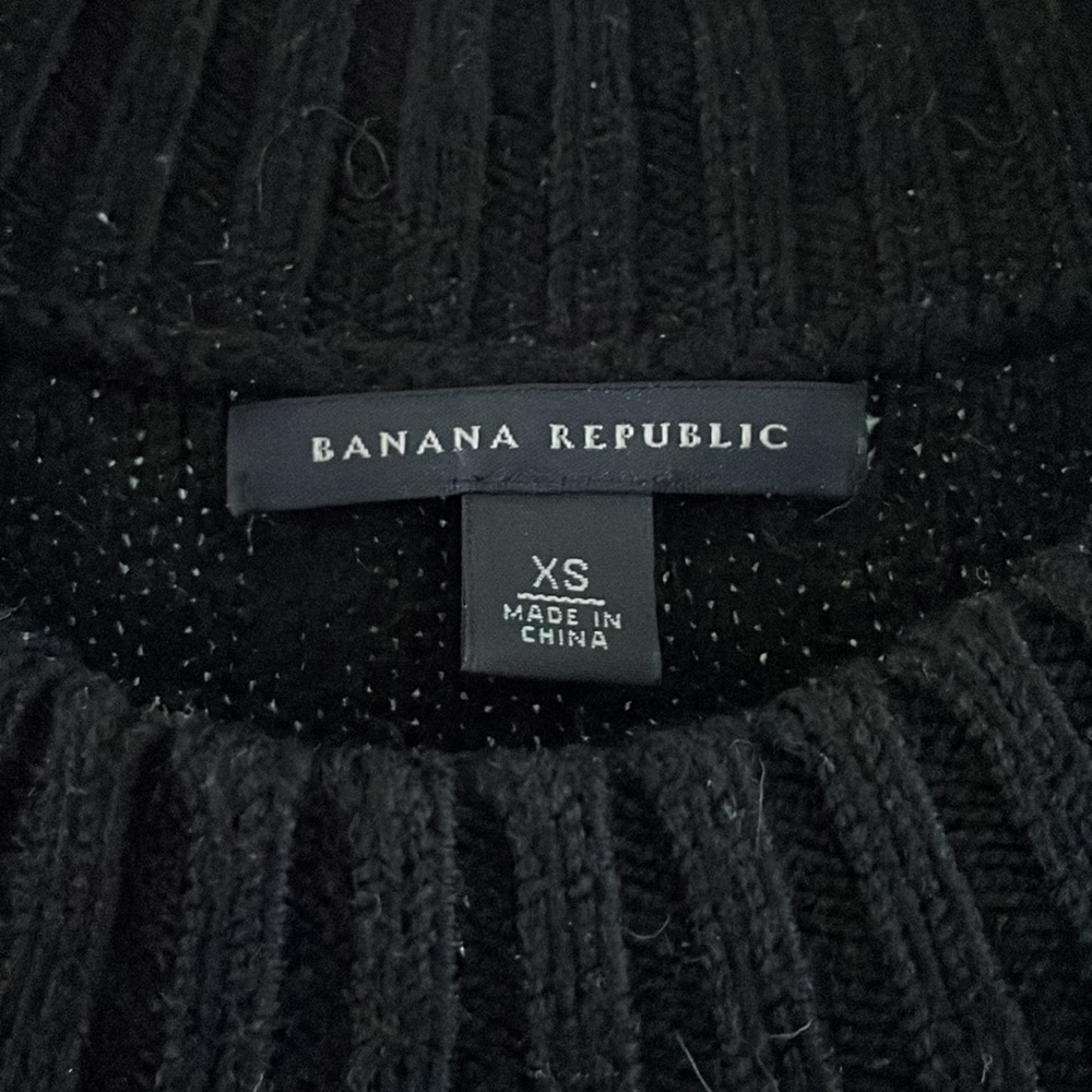 Banana republic black Marino wool sweater dress - Picture 2 of 4